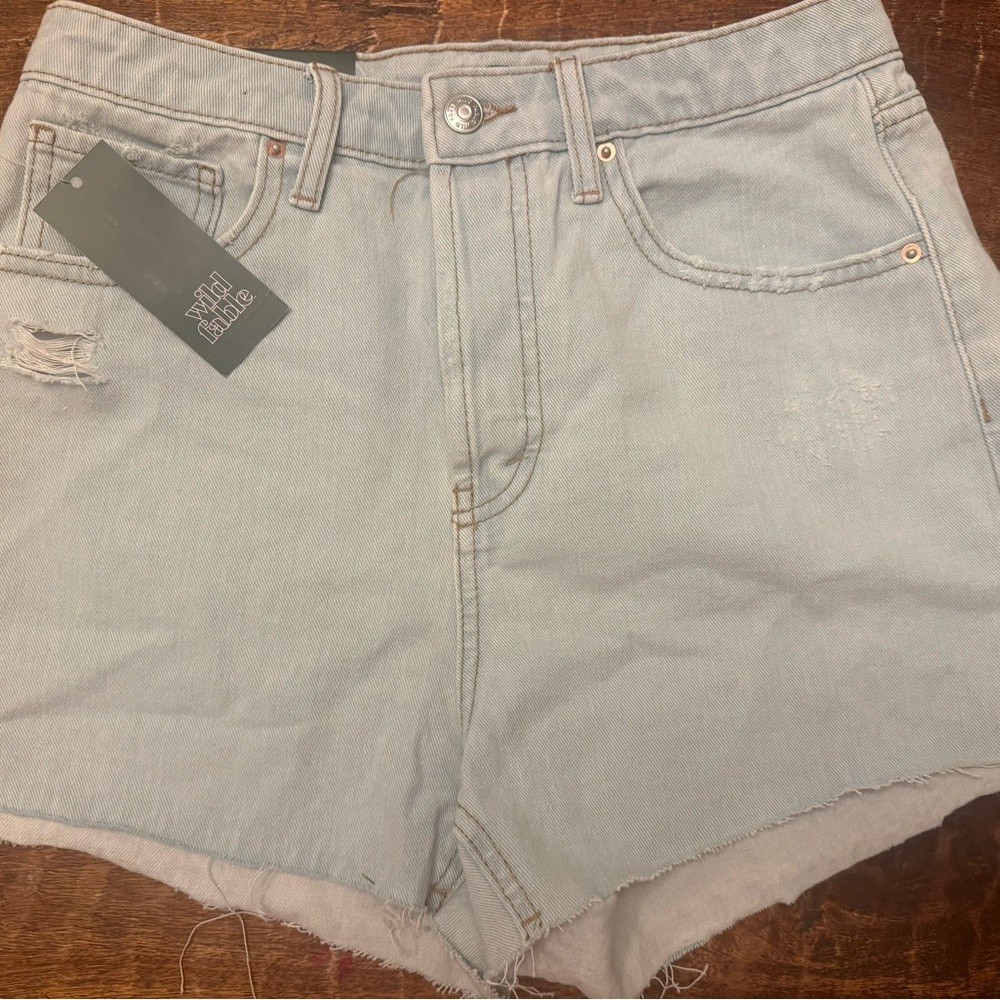 Light Blue Denim Shorts, Wild Fable, Size 6, NWT